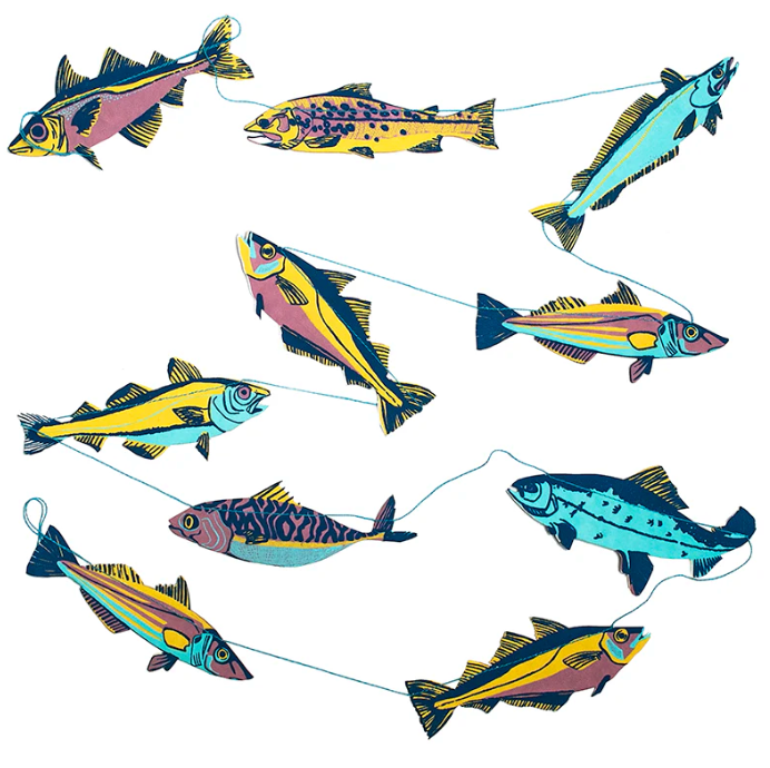 East End Decorative Garland 3m Long - Fish