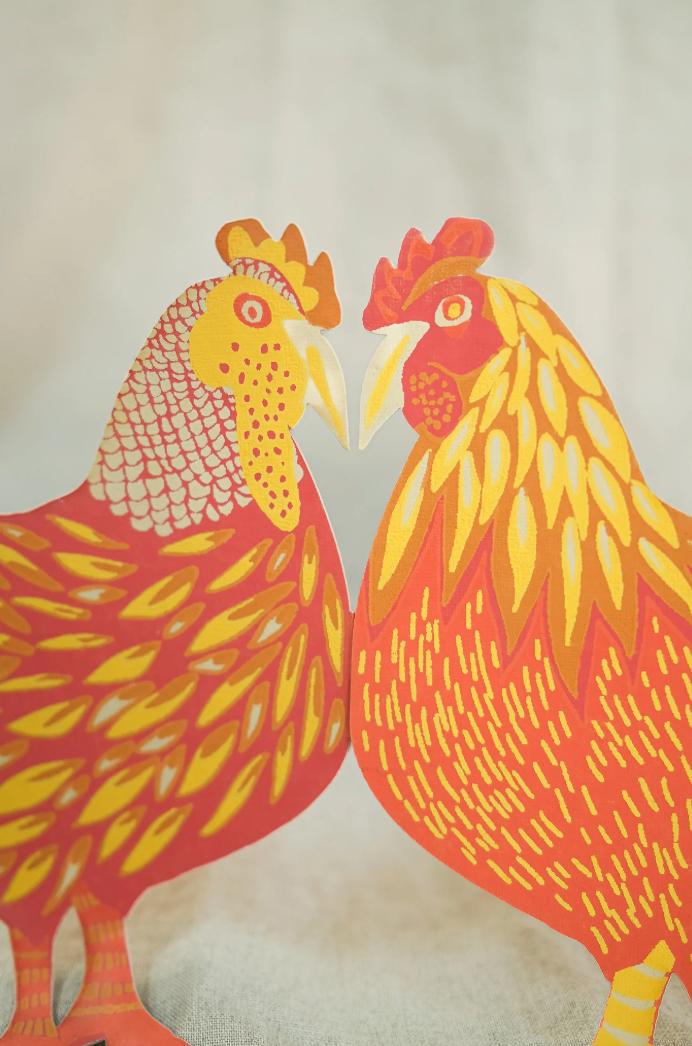 East End Decorative Garland 3m Long - Chickens
