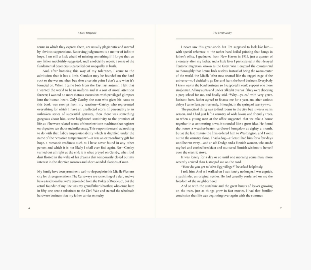 Book - The Great Gatsby Masterpiece Library Edition