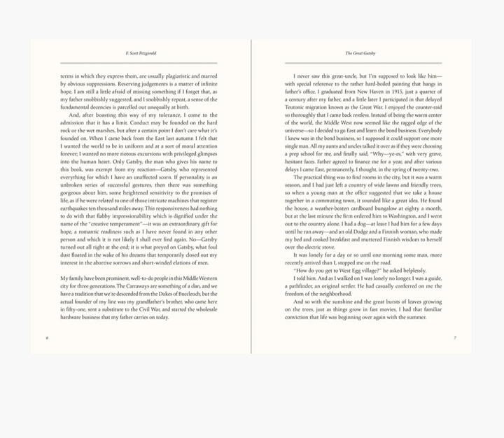 Book - The Great Gatsby Masterpiece Library Edition