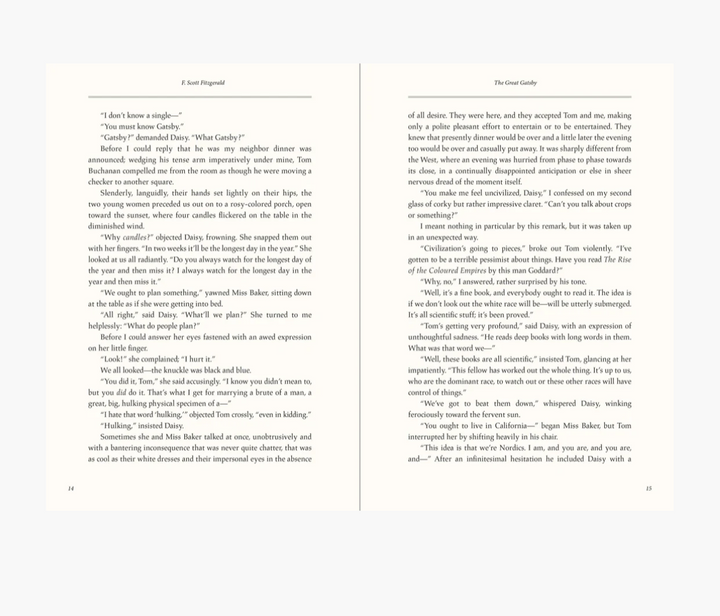 Book - The Great Gatsby Masterpiece Library Edition