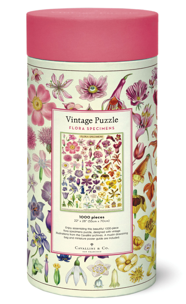 Cavallini & Co 1000 Piece Puzzle -  Flora Specimens