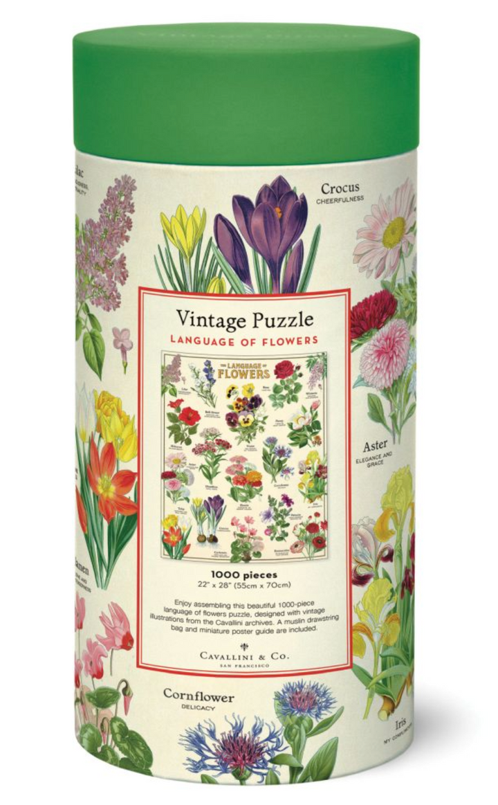 Cavallini & Co. 1000 Piece Puzzle - Language Of Flowers