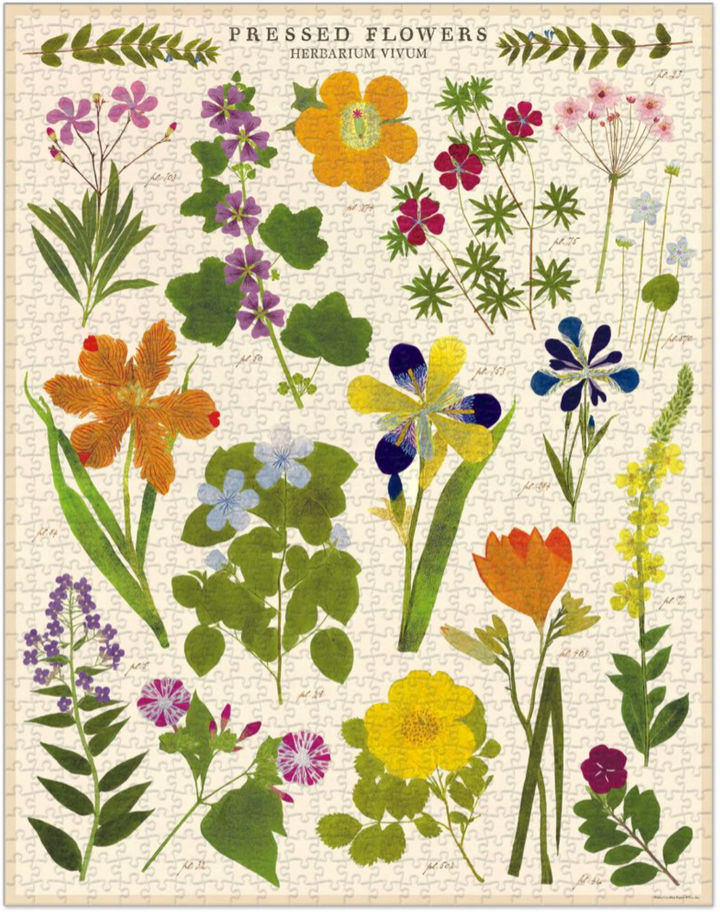 Cavallini & Co. 1000 Piece Puzzle - Pressed Flowers