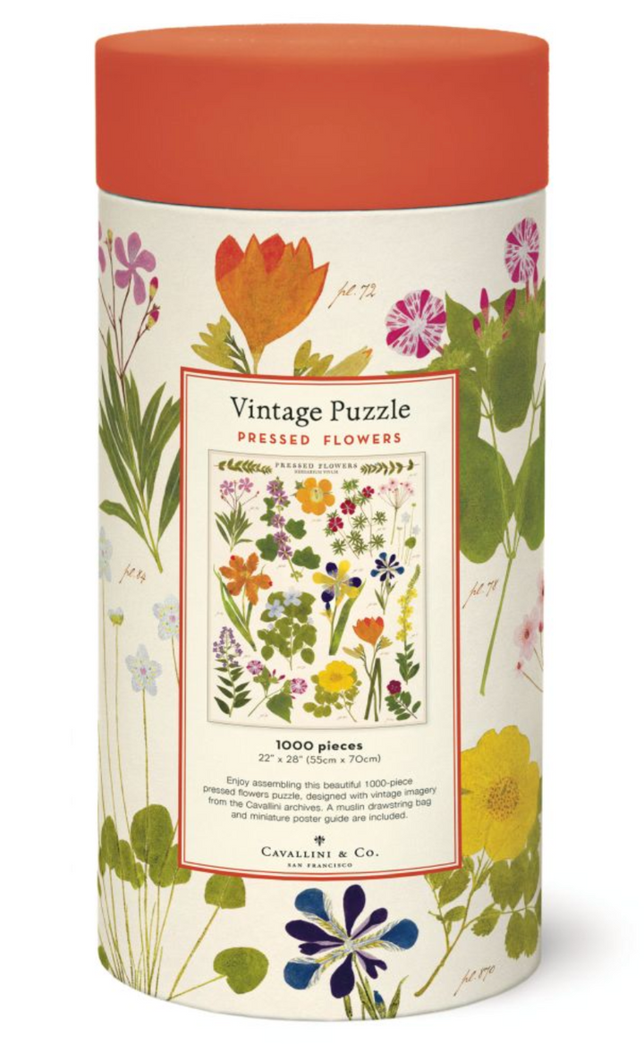 Cavallini & Co. 1000 Piece Puzzle - Pressed Flowers