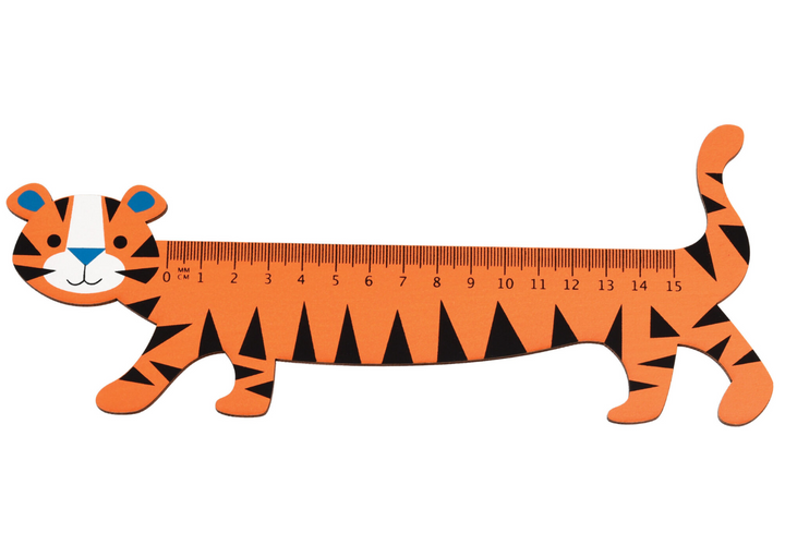 Rex London Wooden Ruler - Tiger