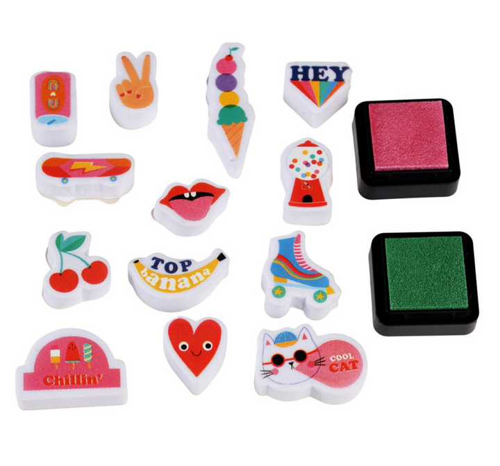 Rex London Set of Mini Stamps - Top Banana