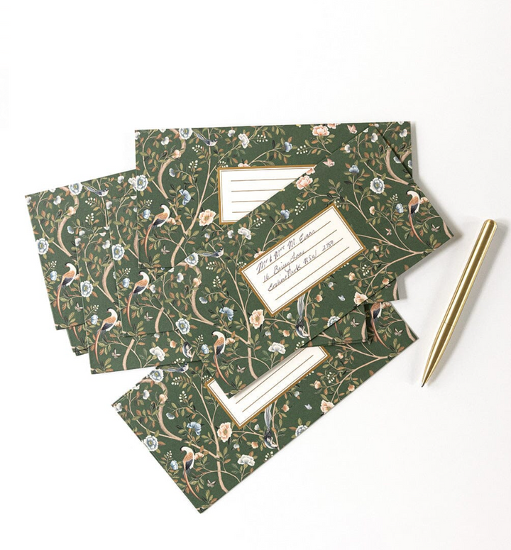 Bespoke 10 Pack DL Envelope - Camellia Tree