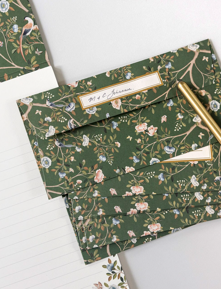 Bespoke 10 Pack DL Envelope - Camellia Tree