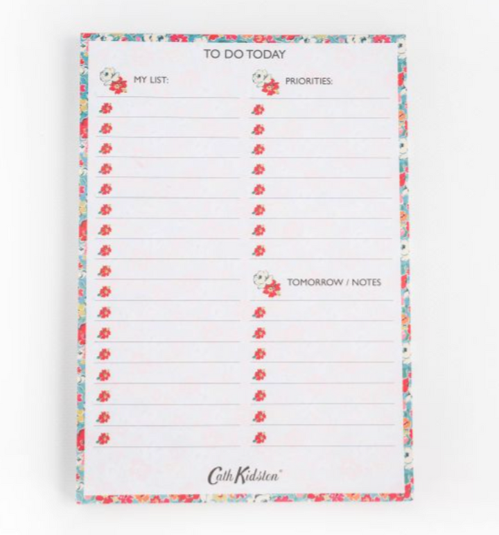 Desk Planner Notepad - Florals