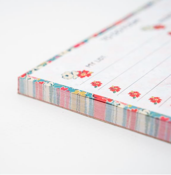 Desk Planner Notepad - Florals