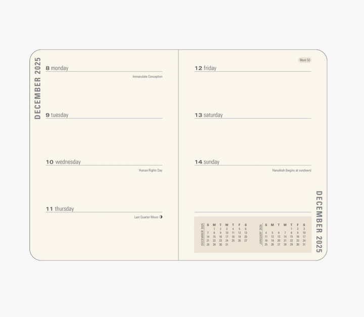 2026 Weekly Diary - Persion Grove 16 Month
