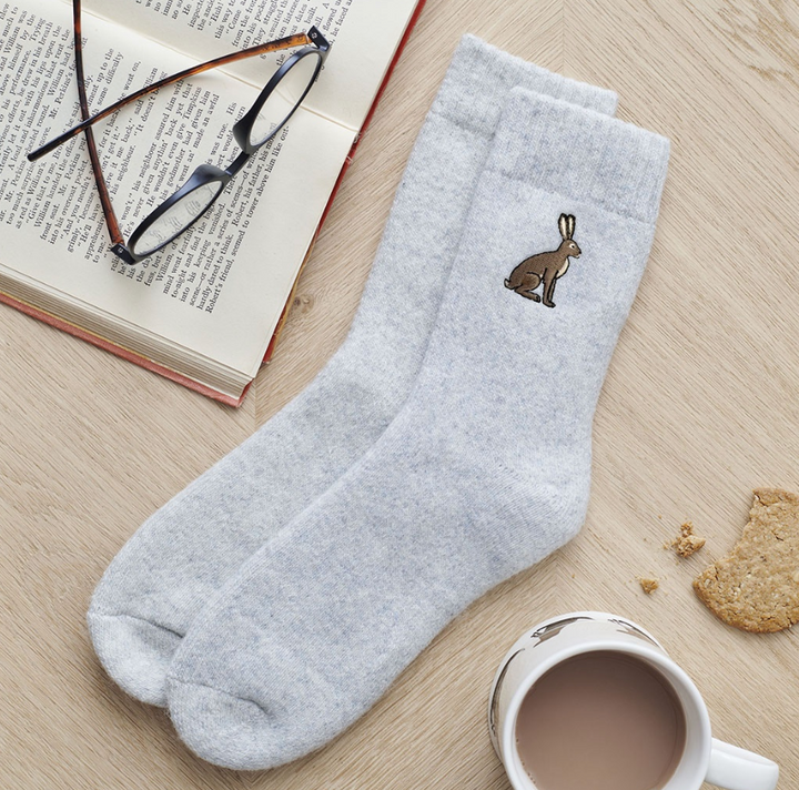 Sweet William Wool Socks - Hare