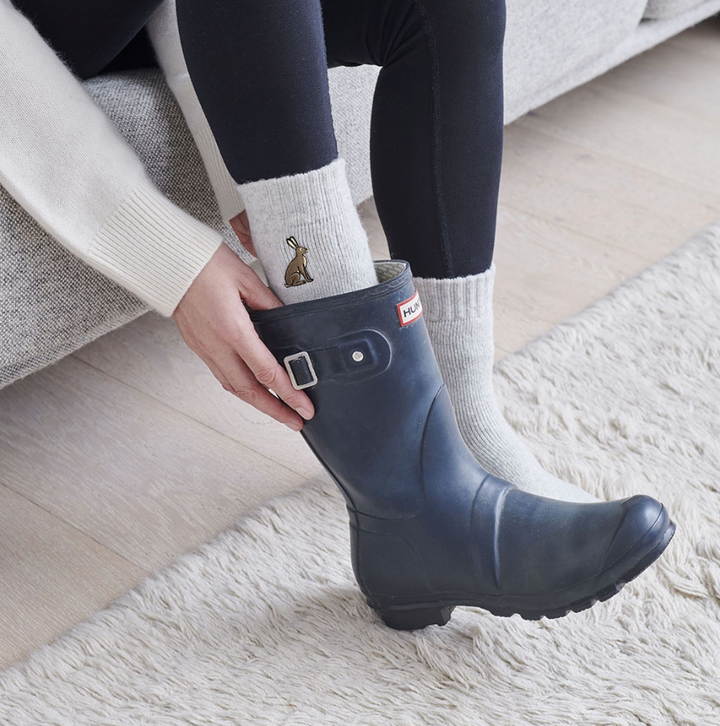 Sweet William Wool Socks - Hare
