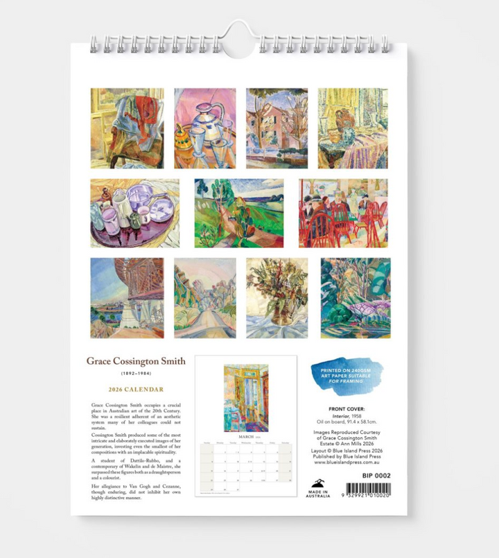 BIP 2026 Wall Calendar - Grace Cossington Smith
