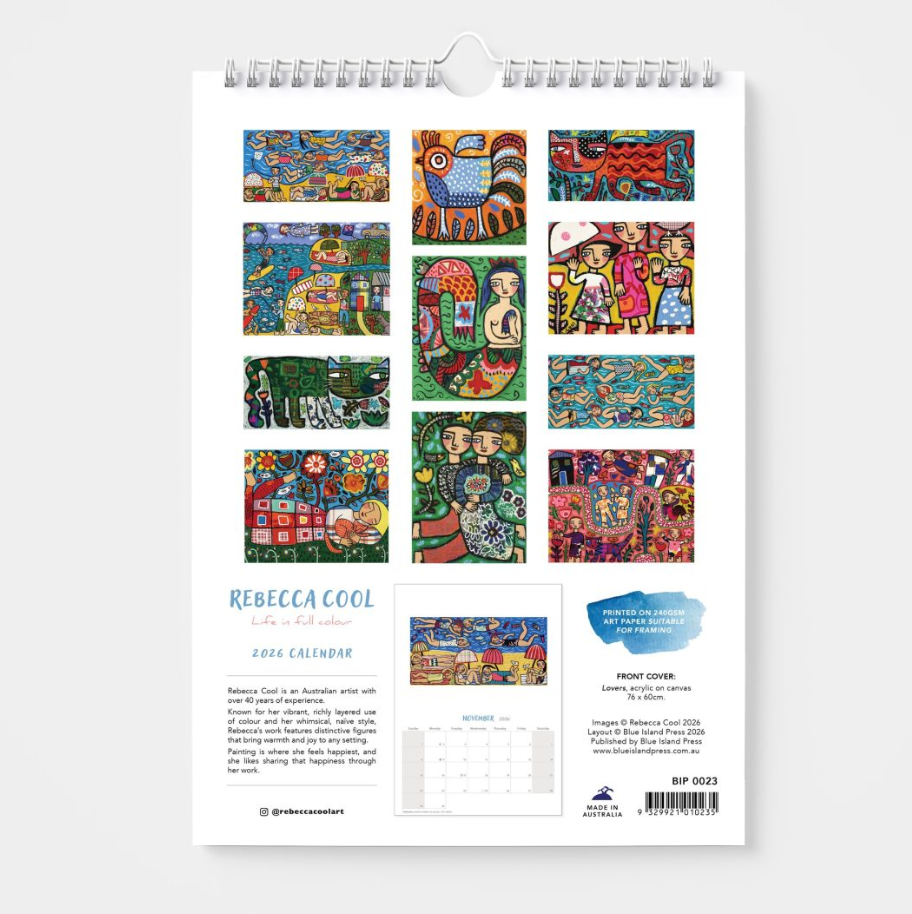 BIP 2026 Wall Calendar - Rebecca Cool