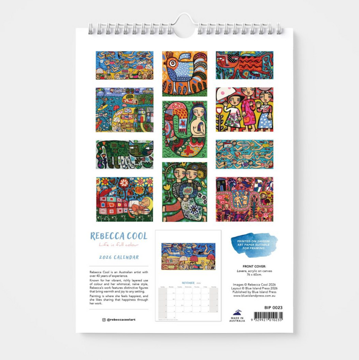 BIP 2026 Wall Calendar - Rebecca Cool