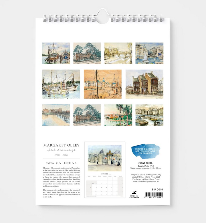BIP 2026 Wall Calendar - Margaret Olley Inks