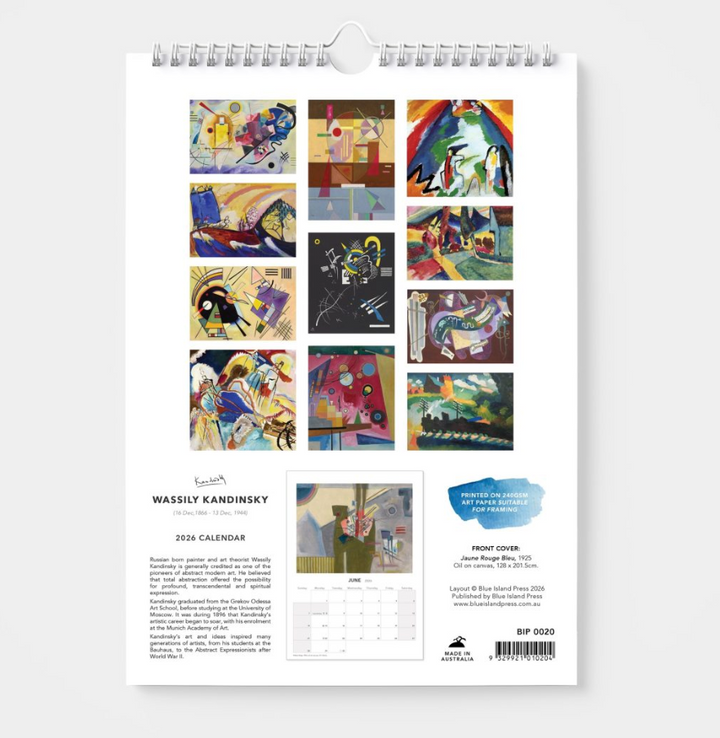 BIP 2026 Wall Calendar - Kandinsky