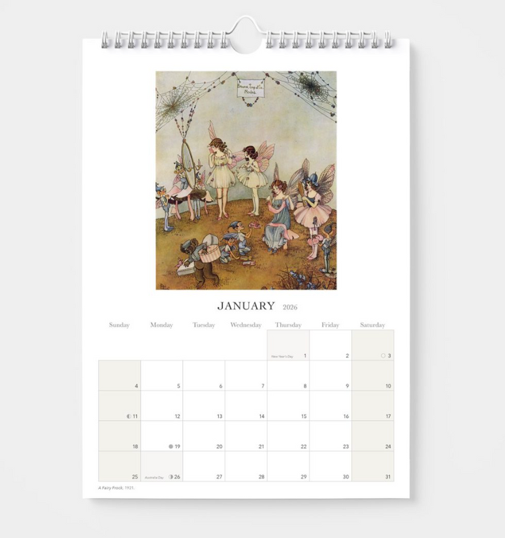 BIP 2026 Wall Calendar - Ida Rentoul Outhwaite