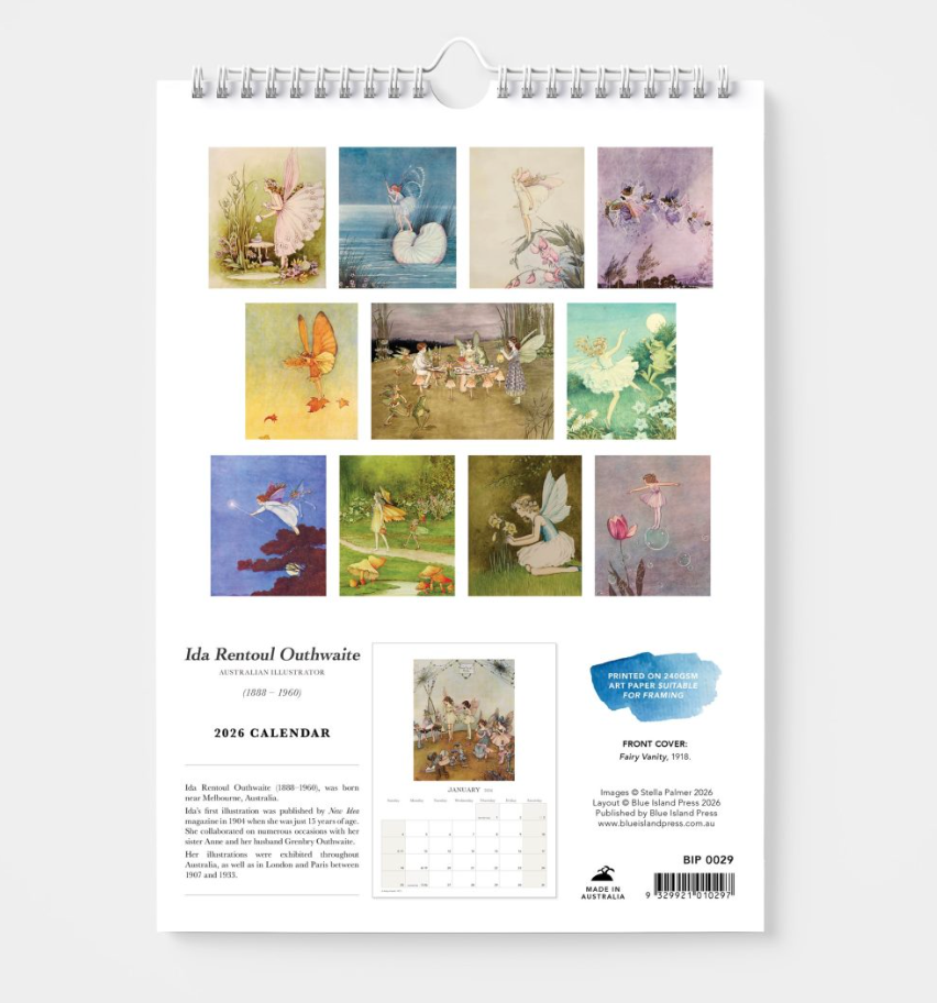 BIP 2026 Wall Calendar - Ida Rentoul Outhwaite