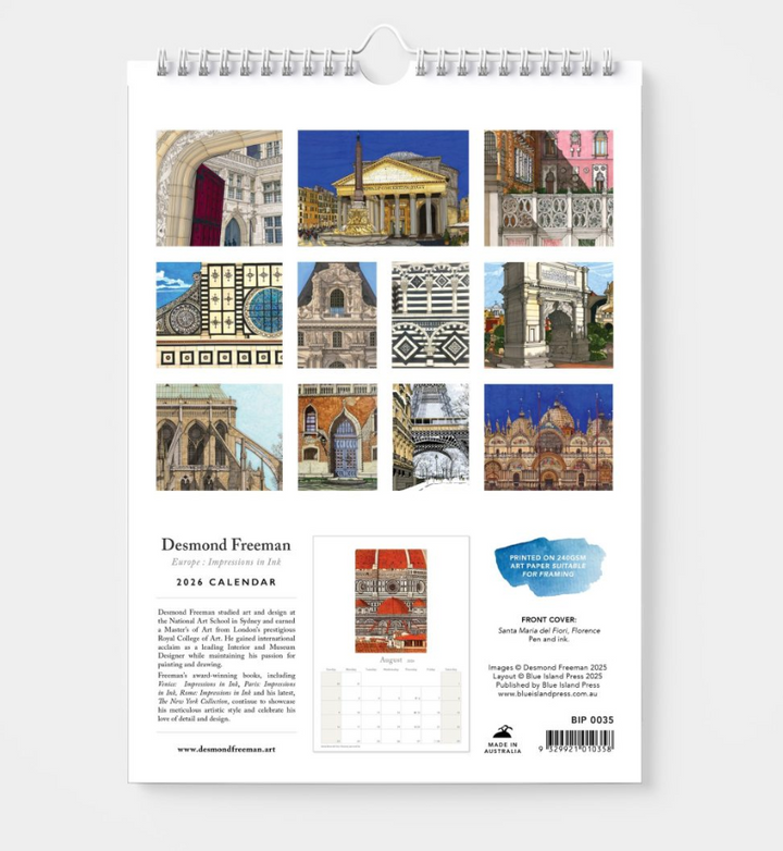 BIP 2026 Wall Calendar - Desmond Freeman