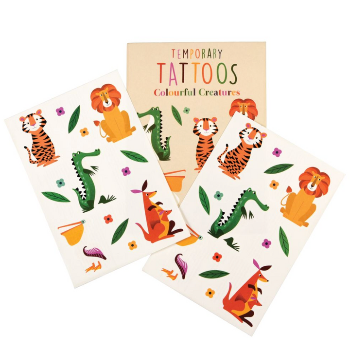 Temporary Tattoos - Colourful Creatures