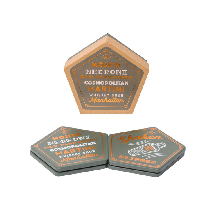 Coaster Set Of 4 - Cocktails