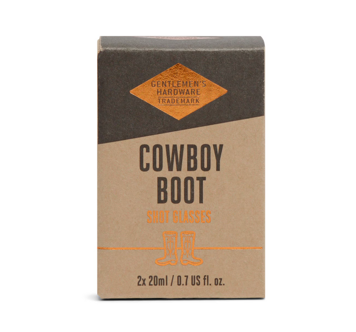 Cowboy Boot Shot Glasses - Set Of Two