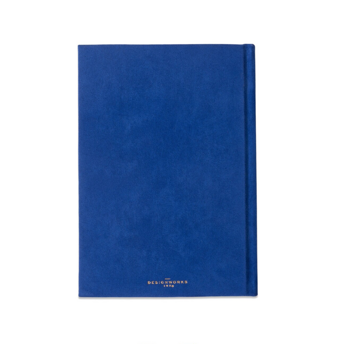 Hard Cover Suede Journal - Radiant Cobalt