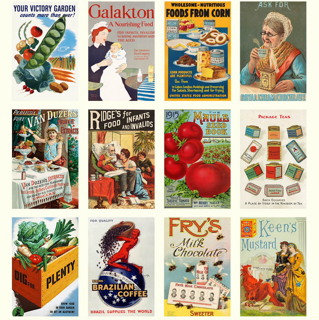 Hello Sunday 2026 Desk Calendar - Vintage Food
