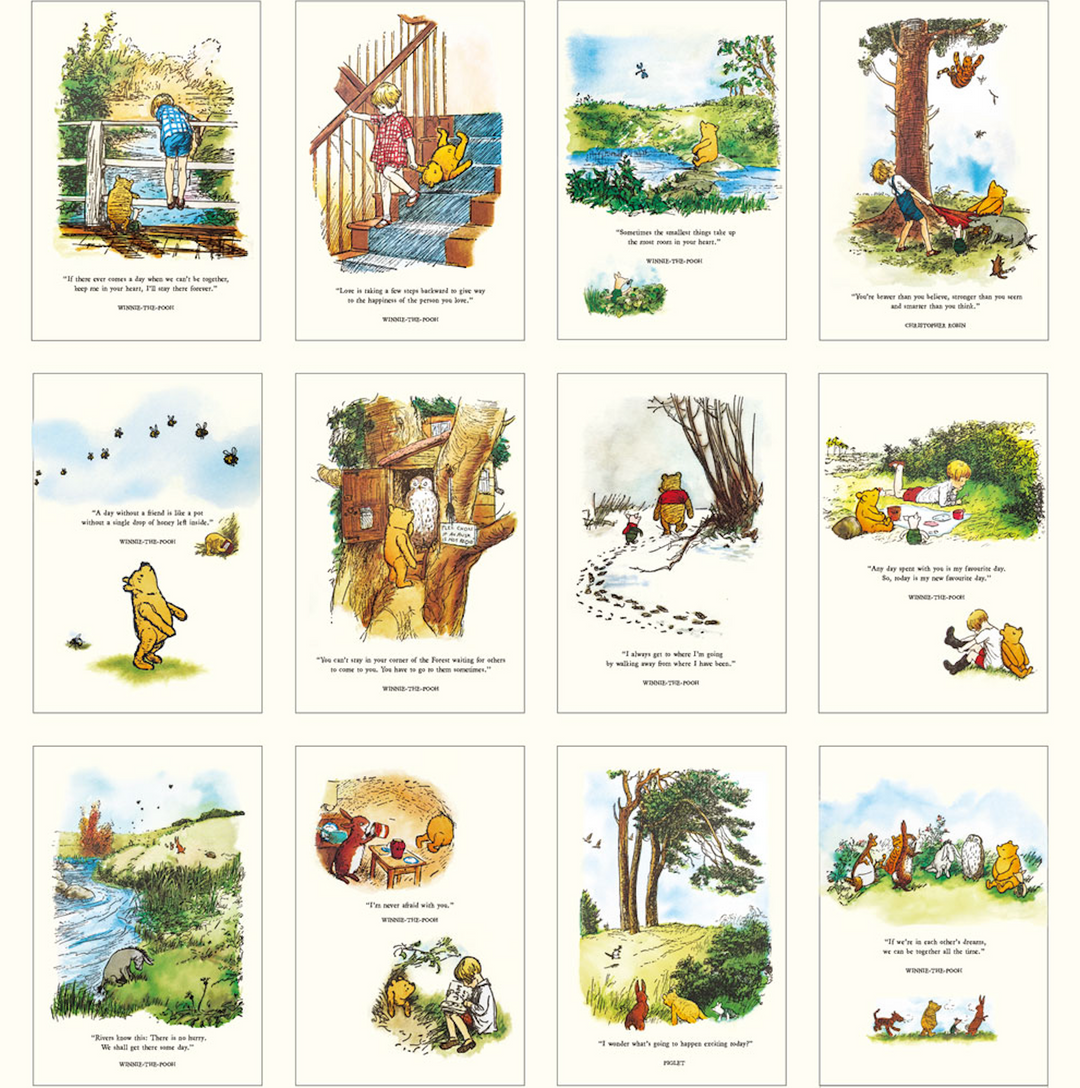 Hello Sunday 2026 Desk Calendar - Winnie the Pooh