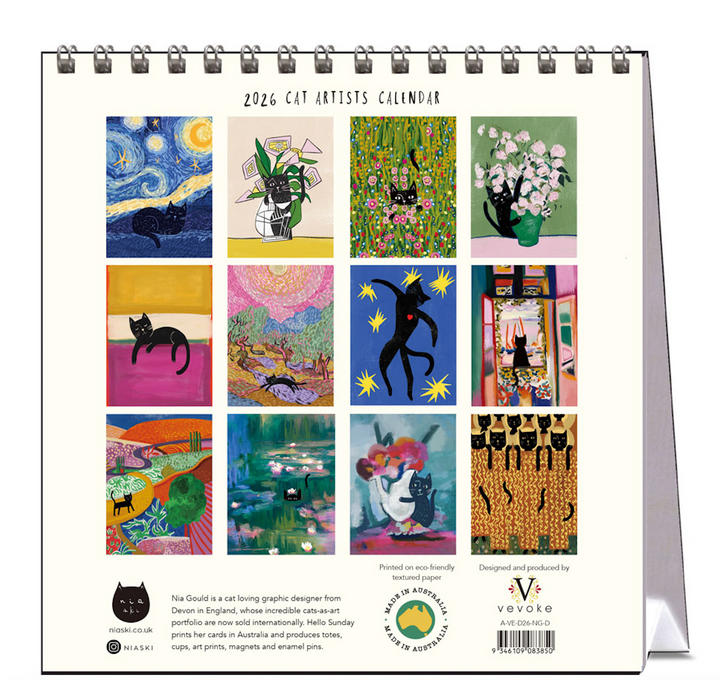 Hello Sunday 2026 Desk Calendar - Niaski