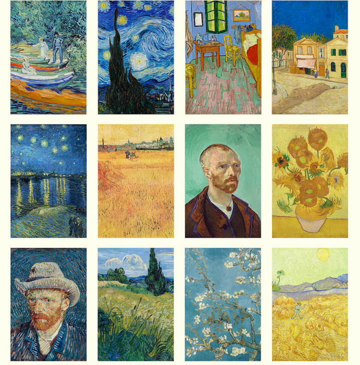 Hello Sunday 2026 Medium Calendar - Van Gogh