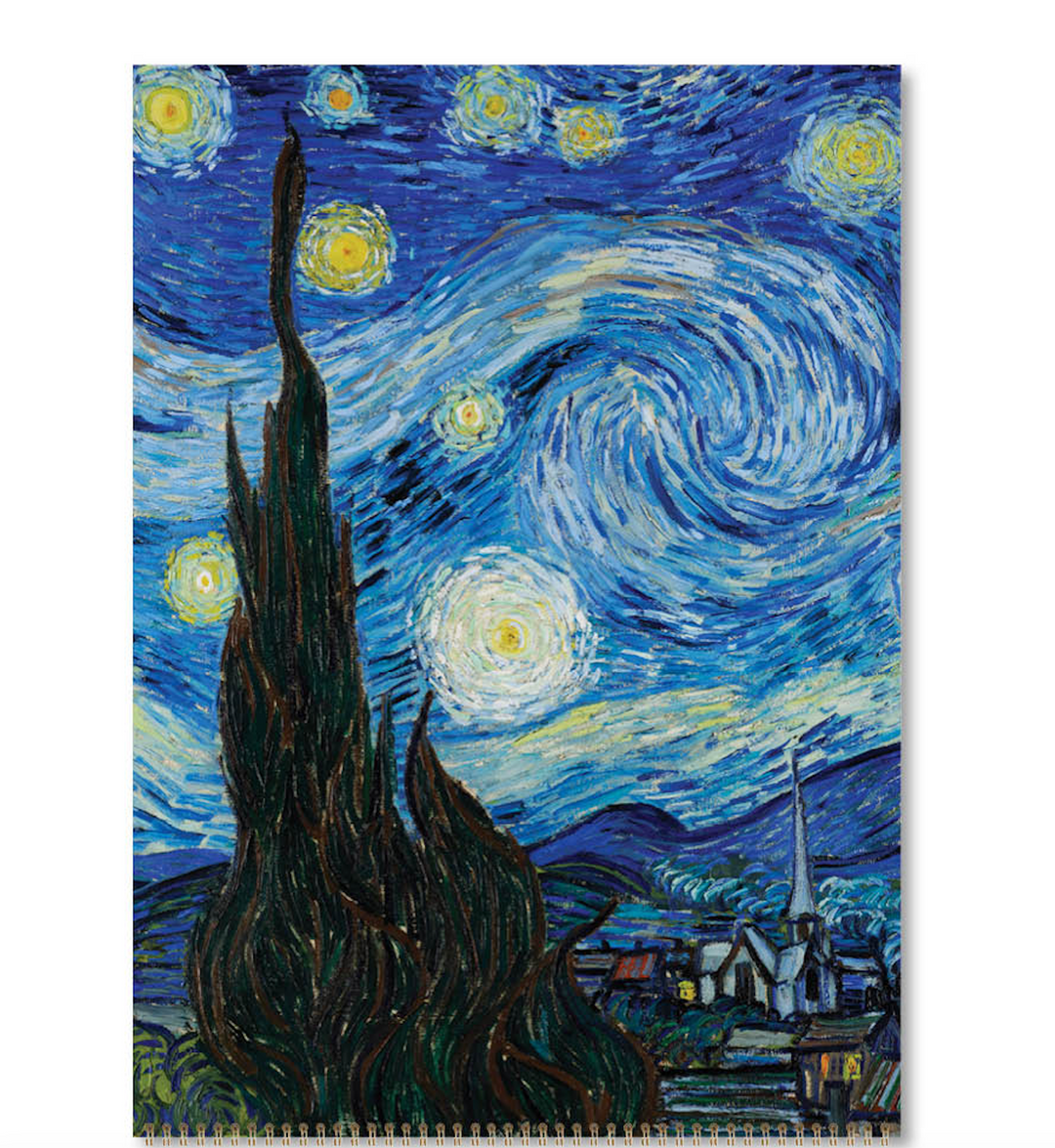 Hello Sunday 2026 Medium Calendar - Van Gogh