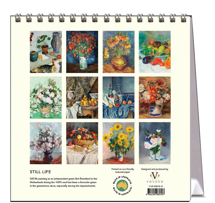 Hello Sunday 2026 Desk Calendar - Still Life