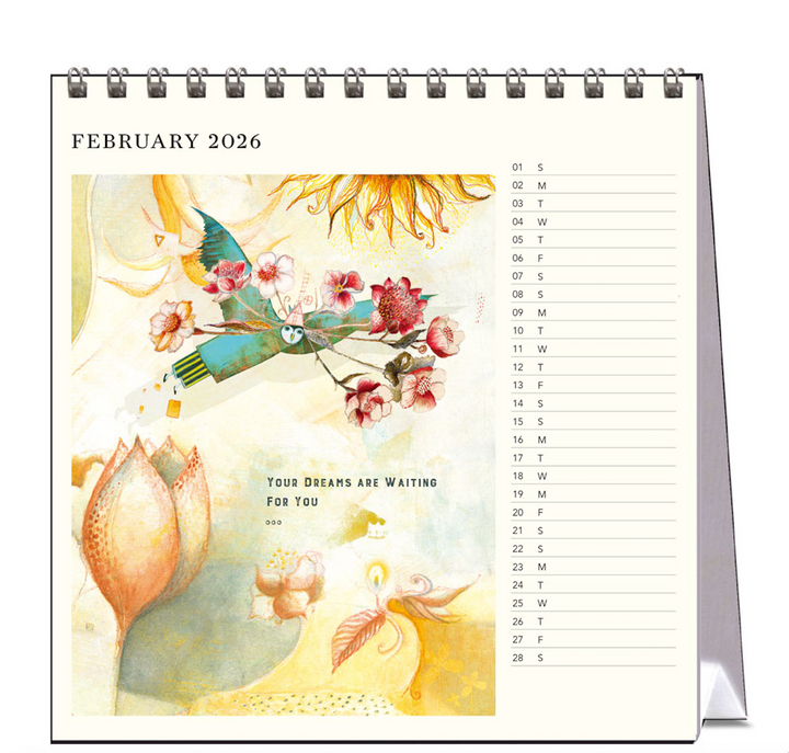 Hello Sunday 2026 Desk Calendar - Sacredbee