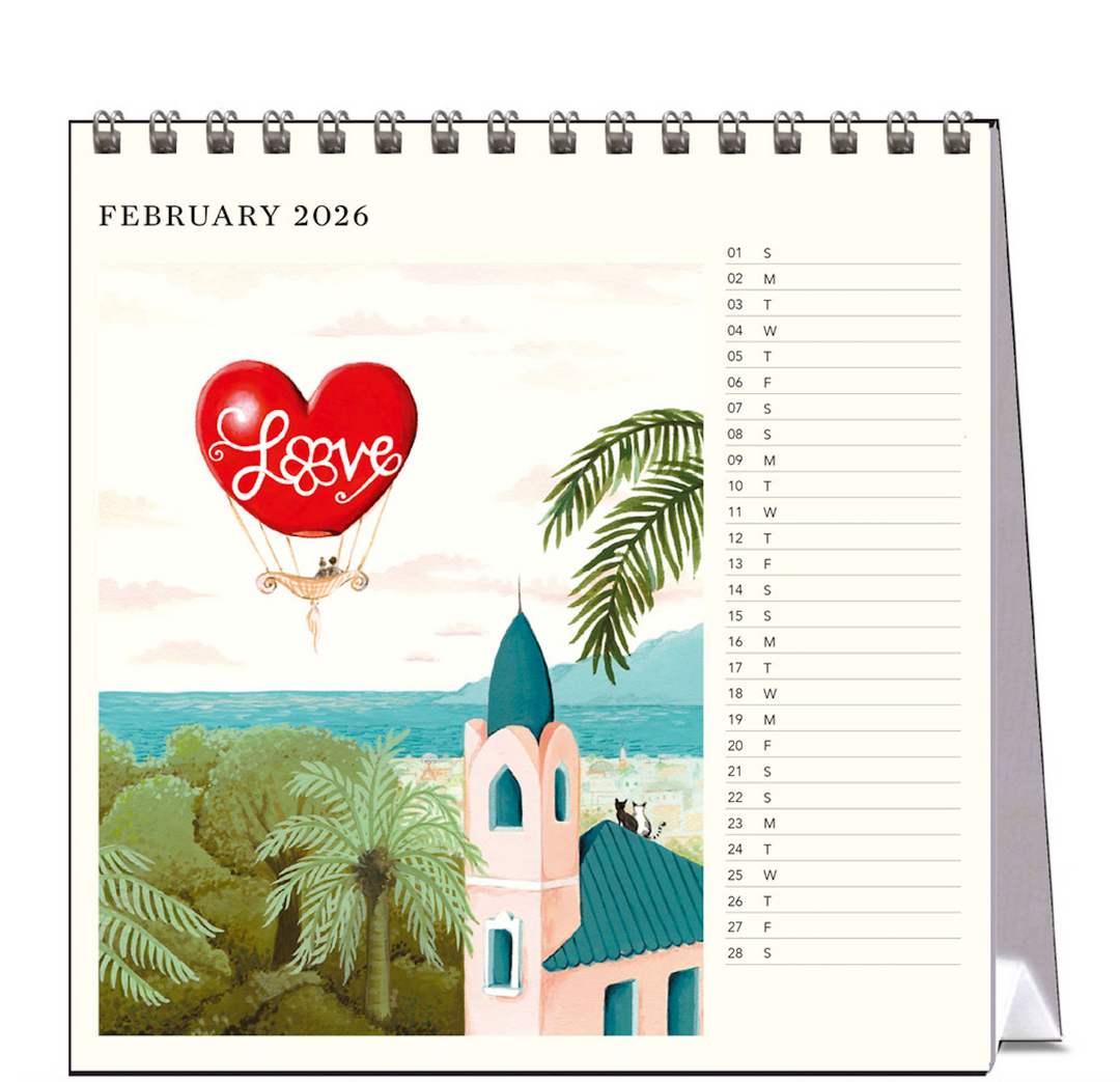 Hello Sunday 2026 Desk Calendar - JooJoo Paper
