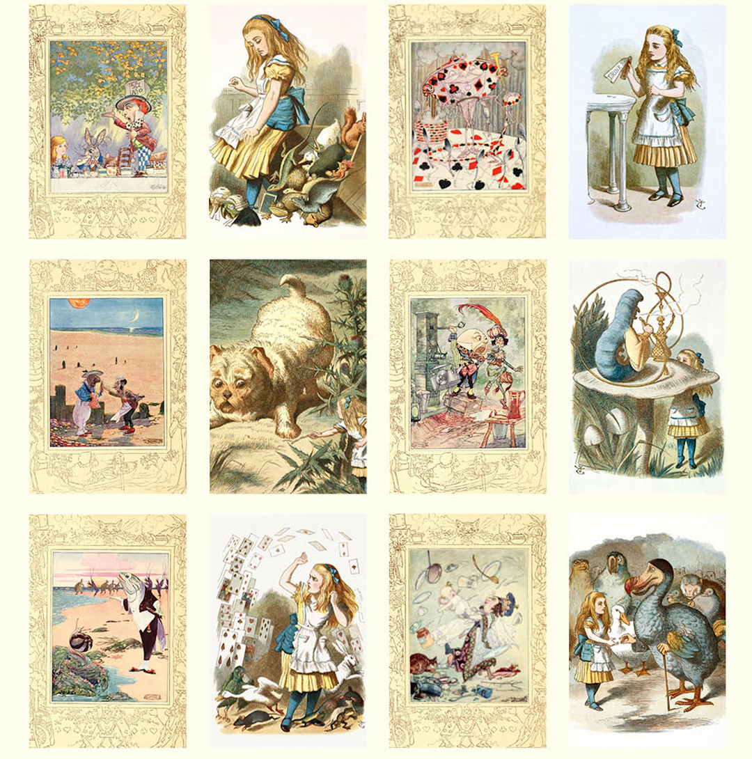 Hello Sunday 2026 Desk Calendar - Alice in Wonderland