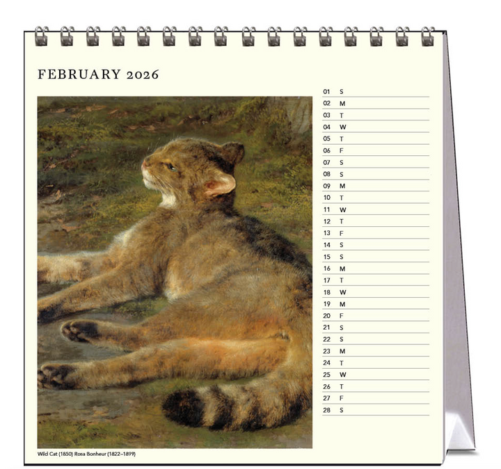 Hello Sunday 2026 Desk Calendar - The Artful Cat