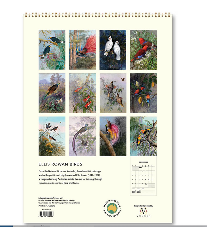 Hello Sunday 2026 Medium Calendar - Ellis Rowan Birds