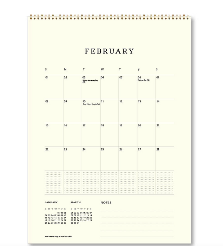 Hello Sunday 2026 Medium Calendar - Arthur Streeton