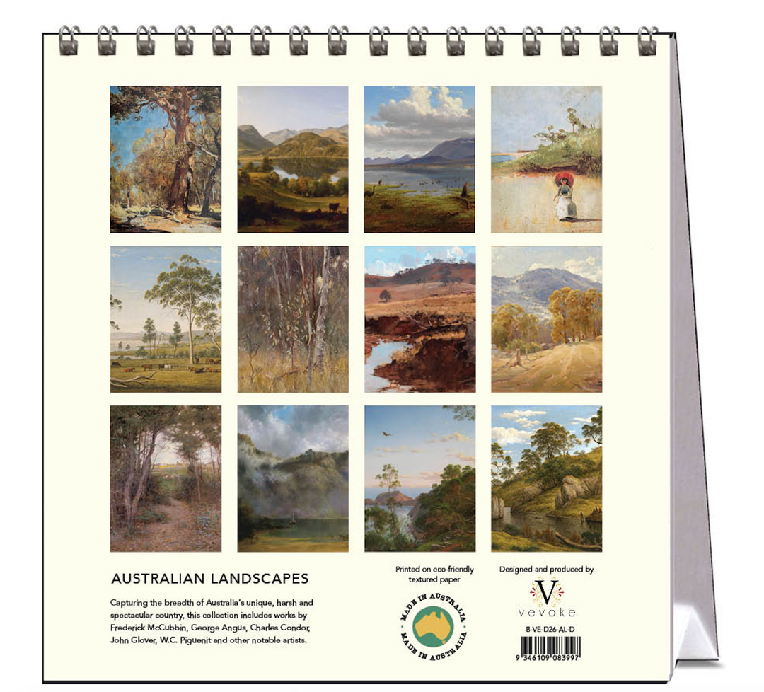 Hello Sunday 2026 Desk Calendar - Australian Landscapes