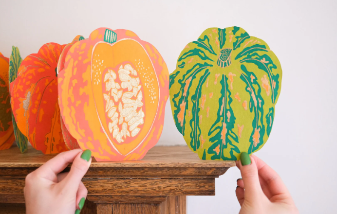 East End Decorative Garland 3m Long - Pumpkins
