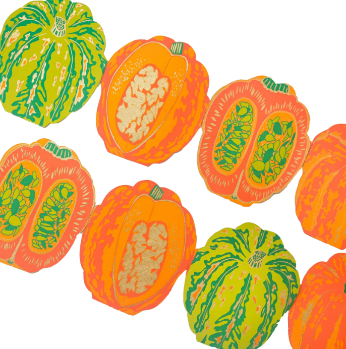 East End Decorative Garland 3m Long - Pumpkins