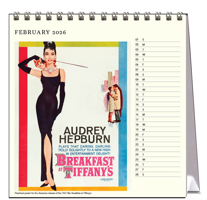 Hello Sunday 2026 Desk Calendar - Movie Posters
