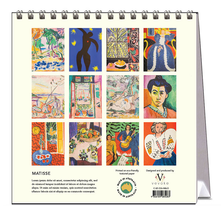Hello Sunday 2026 Desk Calendar - Matisse