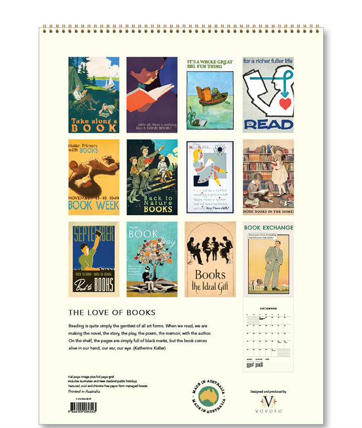 Hello Sunday 2026 Medium Calendar - The Love of Books