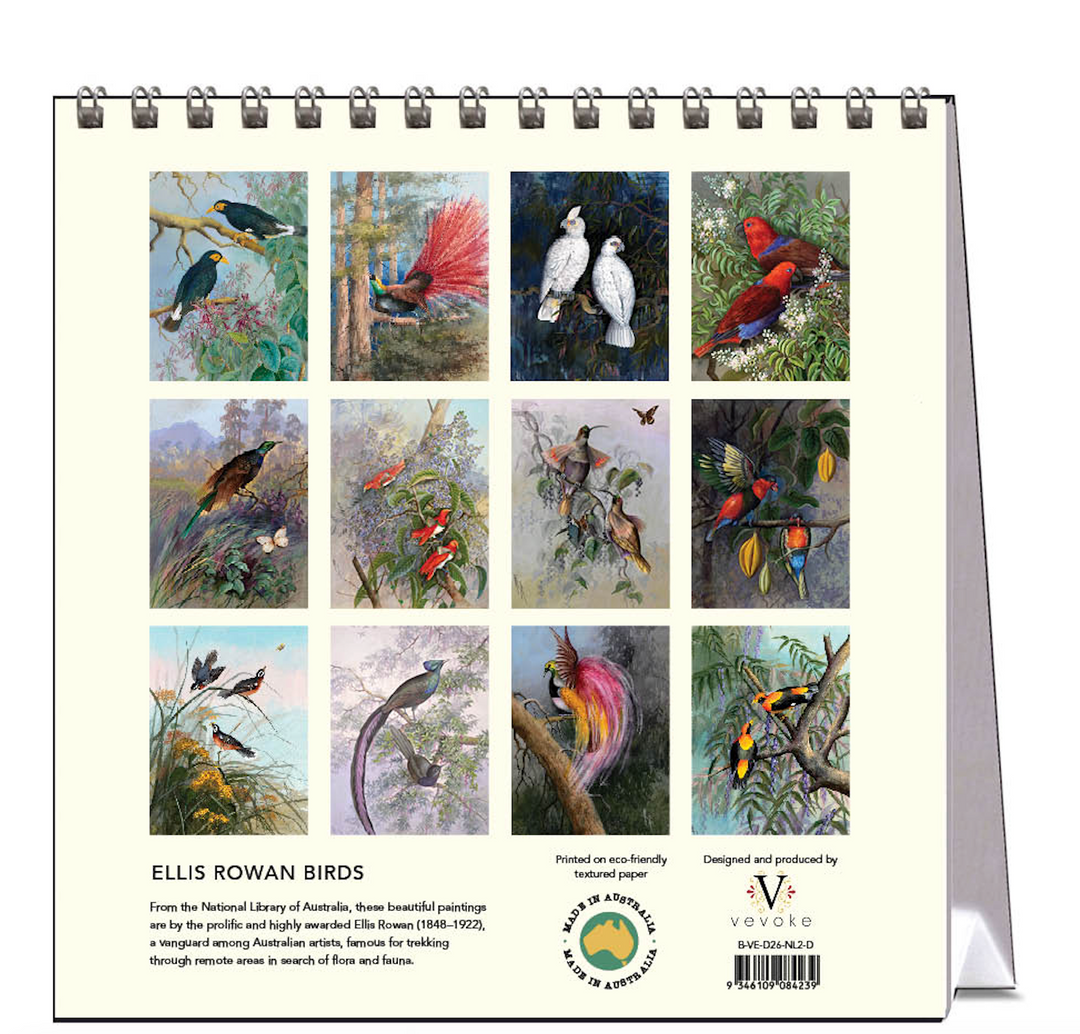 Hello Sunday 2026 Desk Calendar - Ellis Rowan Birds