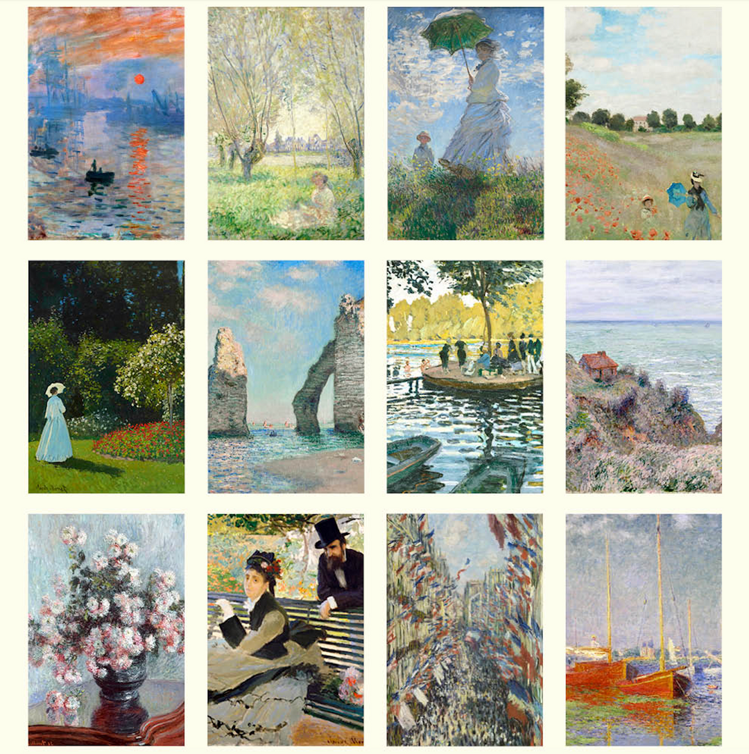 Hello Sunday 2026 Medium Calendar - Monet